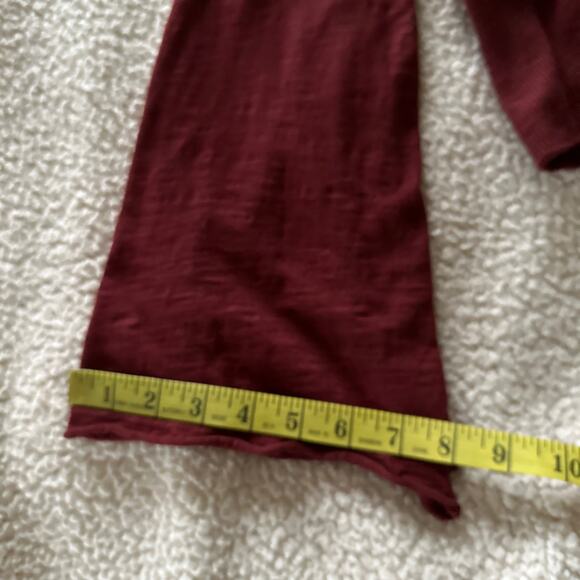WILT Womens Top Small Burgundy Red Easy Layered Pullover Whimsigoth Fall - Picture 12 of 12